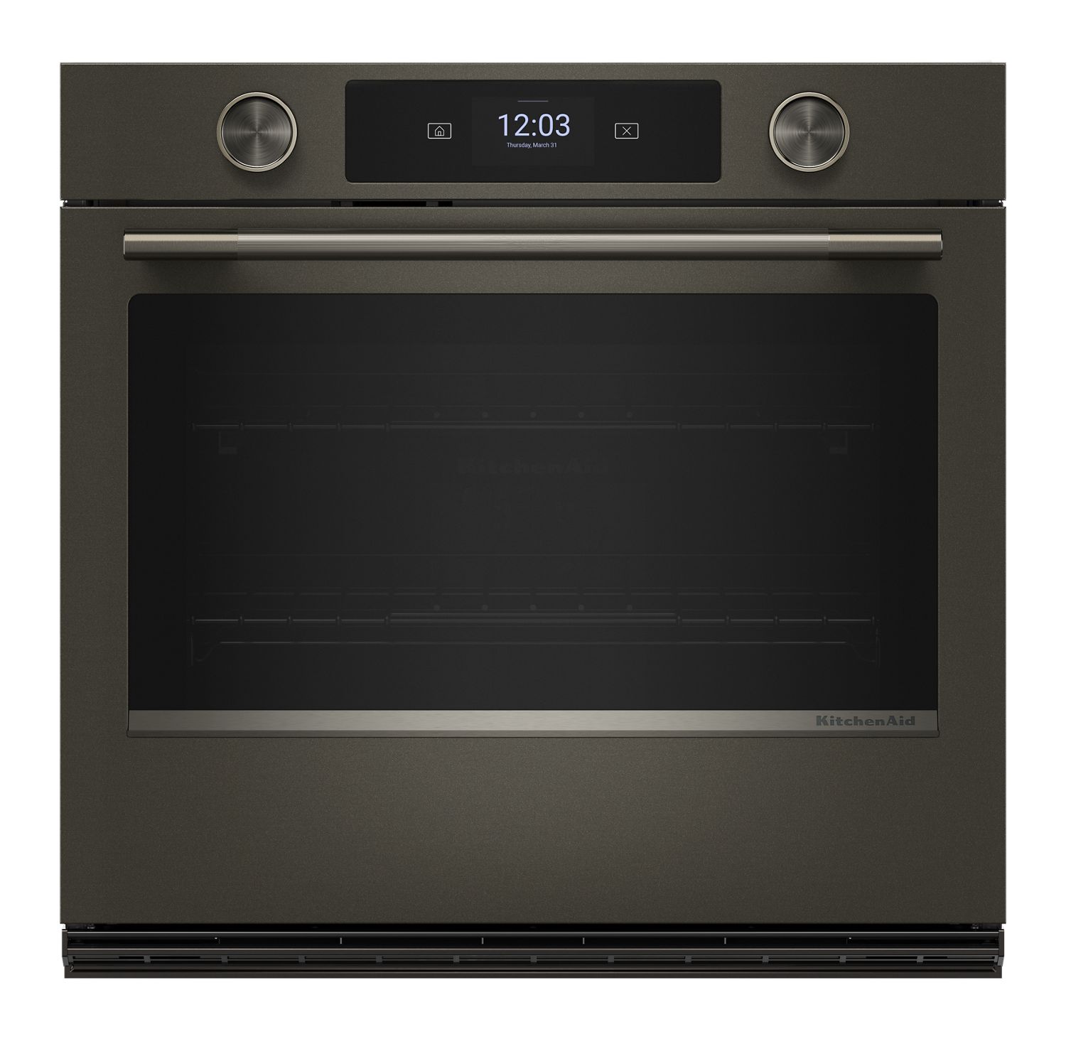 KitchenAid 30 in. Smart Electric Single Wall Oven w/ Intelligent Cooking Camera - Black Ore KOES930SBE