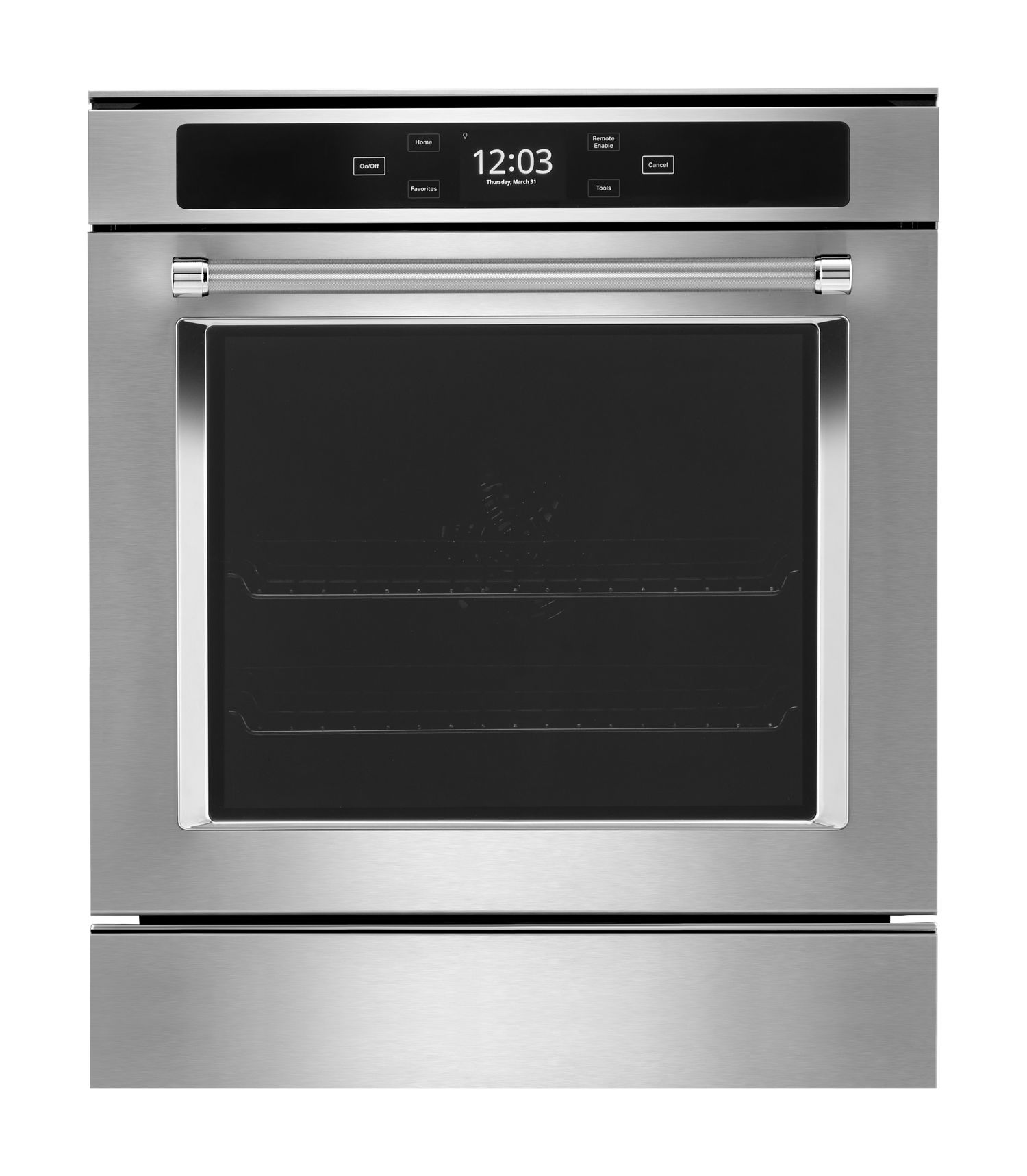 KitchenAid 24" Smart Single Wall Oven w/ True Convection in Steel KOSC504PPS