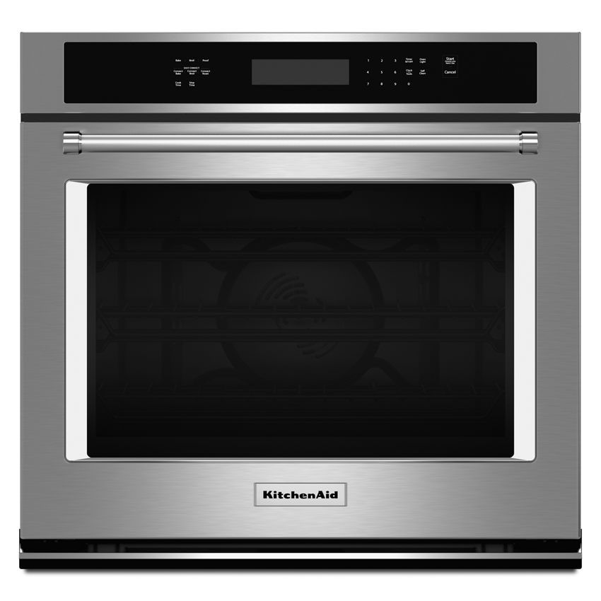 30 Single Wall Oven With Even Heat True Convection Stainless Steel Kose500ess Kitchenaid - Best Single 30 Inch Wall Oven
