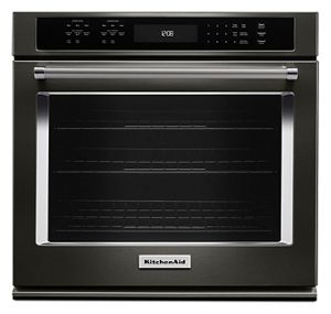 KitchenAid KOSE507EBS 27 Single Wall Oven with Even-Heat True Convection, Black Stainless