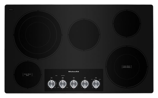 KitchenAid&reg; 36&quot; Electric Cooktop with 5 Elements and Knob Controls