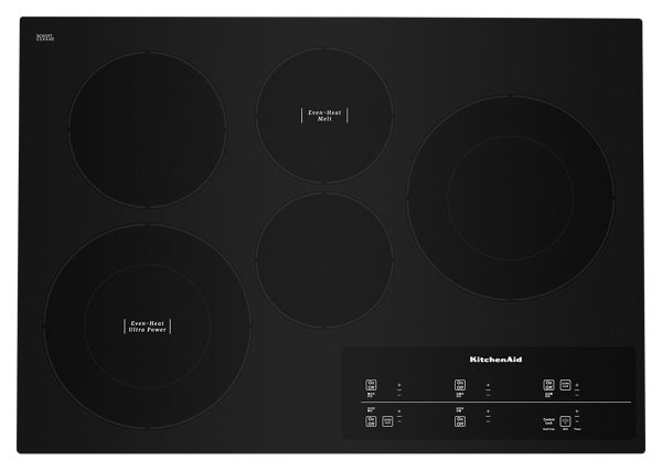 KitchenAid® 30" Electric Cooktop with 5 Elements and Touch-Activated Controls