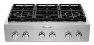 KitchenAid - KCGC506JSS - KitchenAid® 36'' 6-Burner Commercial