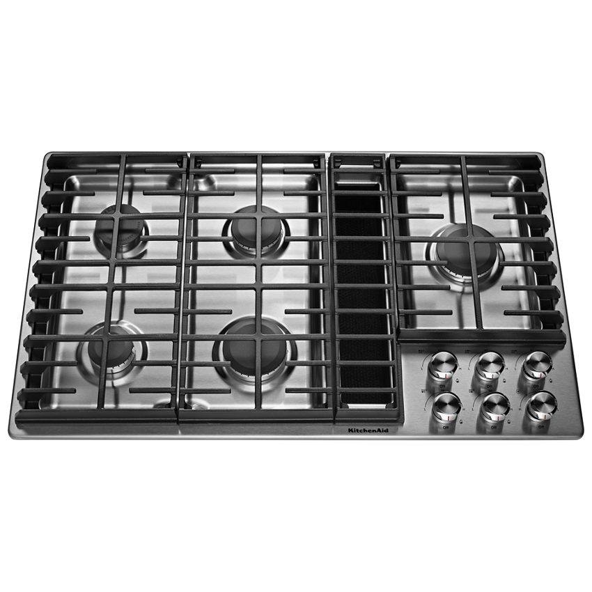 KitchenAid KCED606GSS 36 Stainless Steel Electric Downdraft Cooktop 