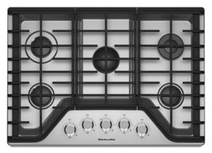 Stainless Steel 30 5 Burner Gas Cooktop Kcgs350ess Kitchenaid