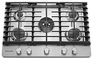 Stainless Steel 30 5 Burner Gas Cooktop Kcgs550ess Kitchenaid