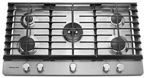 Stainless Steel 36 5 Burner Gas Cooktop Kcgs556ess Kitchenaid