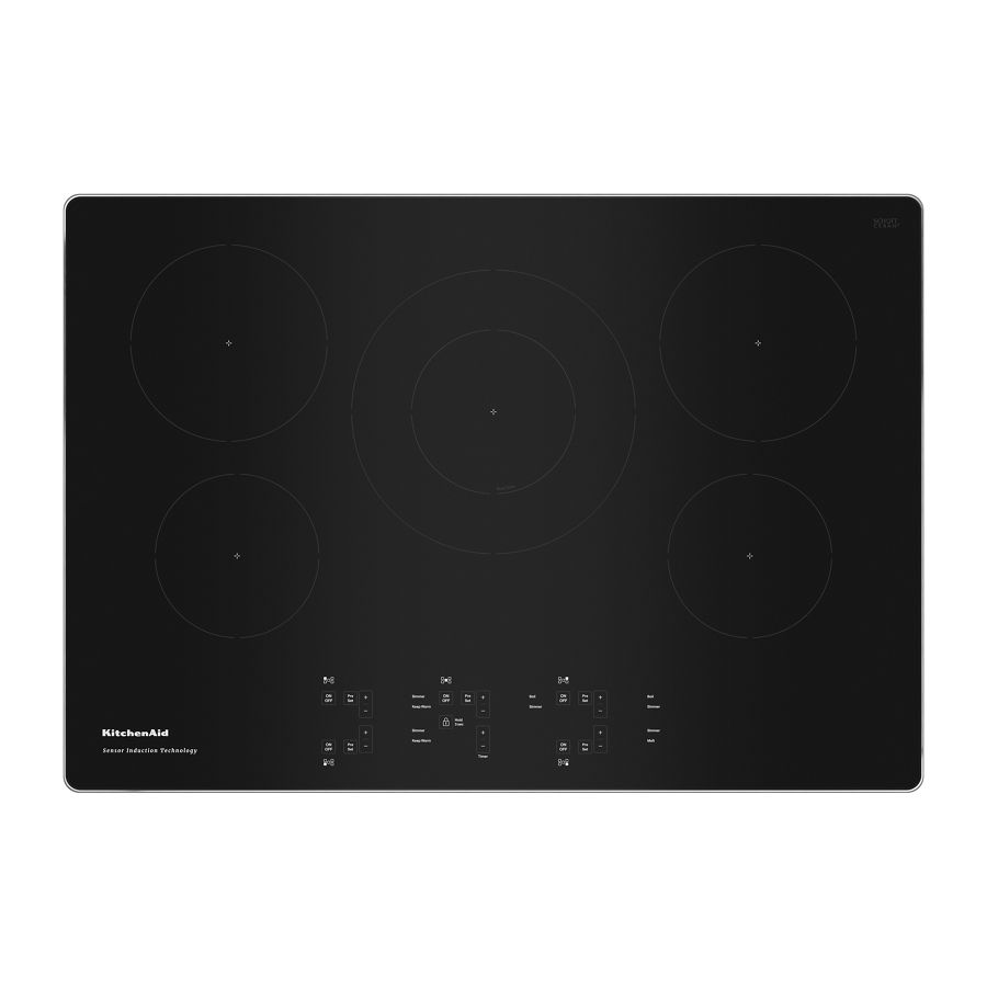 KitchenAid 30Inch 5Element Sensor Induction Cooktop (KCIG550JSS