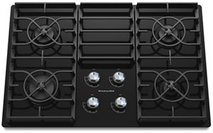 Black 30 Inch 4 Burner Gas Cooktop Architect Series Ii