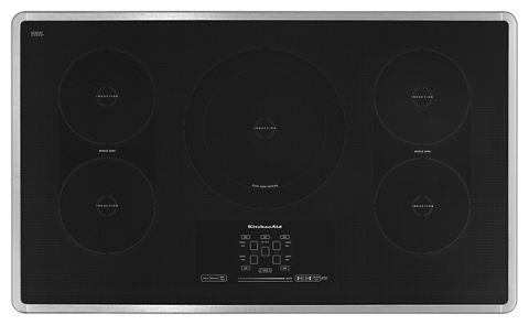 Stainless Steel Electric Induction Range stainless steel 36 induction cooktop with 5 elements touch activated controls and power slider kicu569xss kitchenaid
