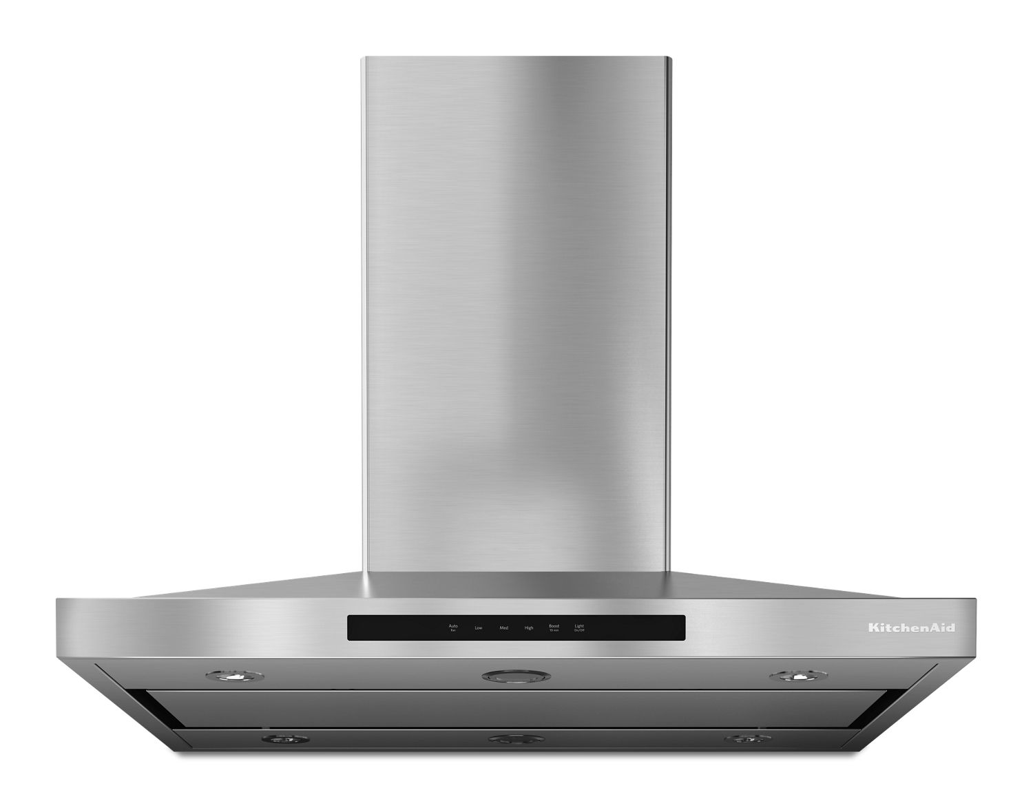 KitchenAid 36" Island-Mount, 3-Speed Canopy Hood in Steel KVIB606DSS