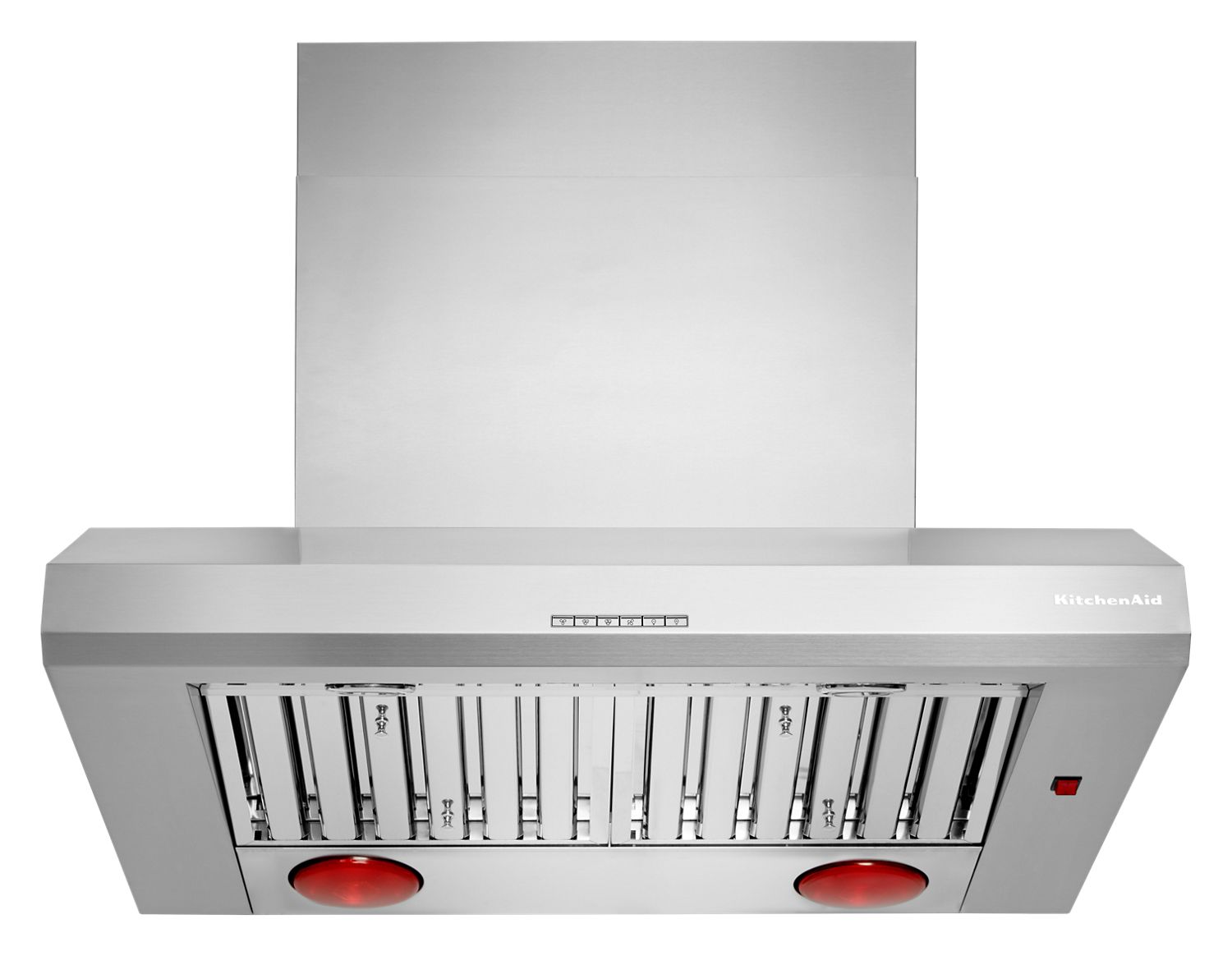 KitchenAid 36" 585 Or 1170 Cfm Motor Class Commercial-Style Wall-Mount Canopy Range Hood in Steel KVWC956KSS