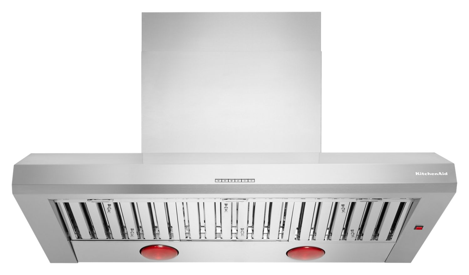 KitchenAid 48'' 585 Or 1170 Cfm Motor Class Commercial-Style Wall-Mount Canopy Range Hood in Steel KVWC958KSS