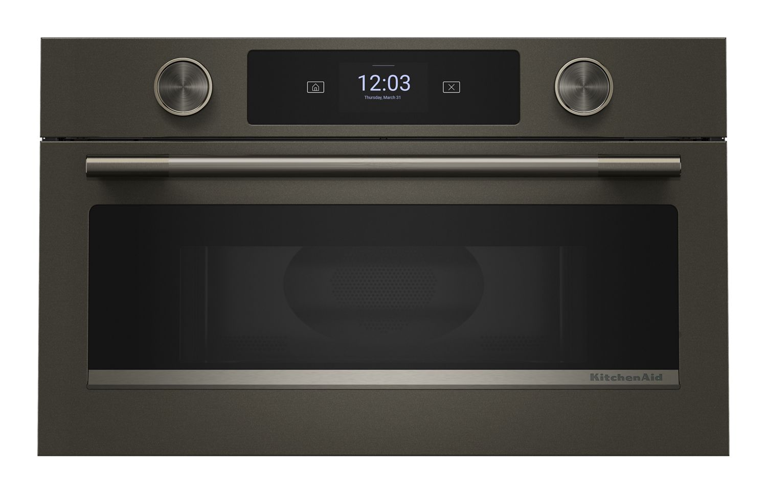 KitchenAid 30" Built In Microwave Oven w/ Air Fry in Black Ore KMBS730SBE