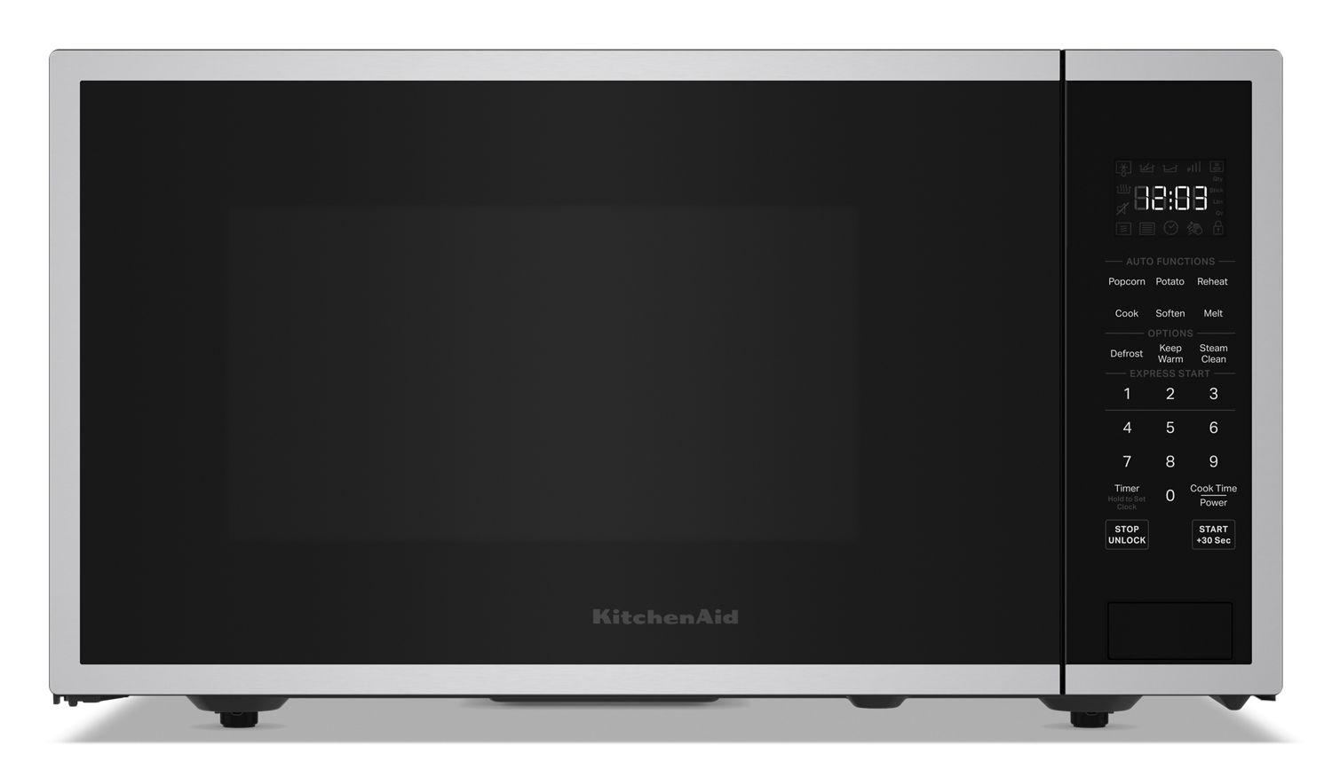 KitchenAid 1.6 Cu. Ft. Countertop Microwave in Steel KMCS122SPS