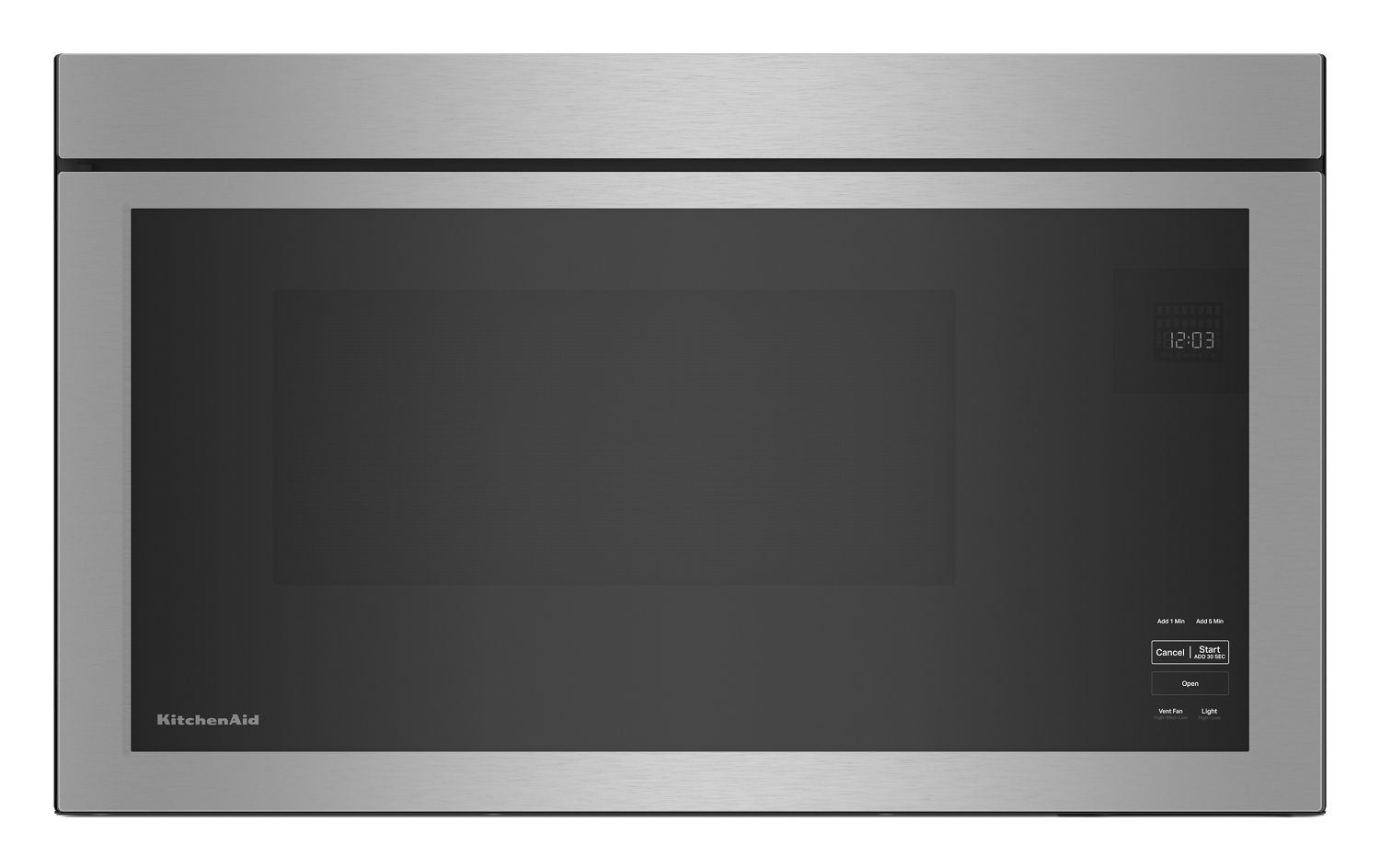 KitchenAid Over-The-Range Microwave w/ Flush Built-In Design in Steel KMMF330PSS