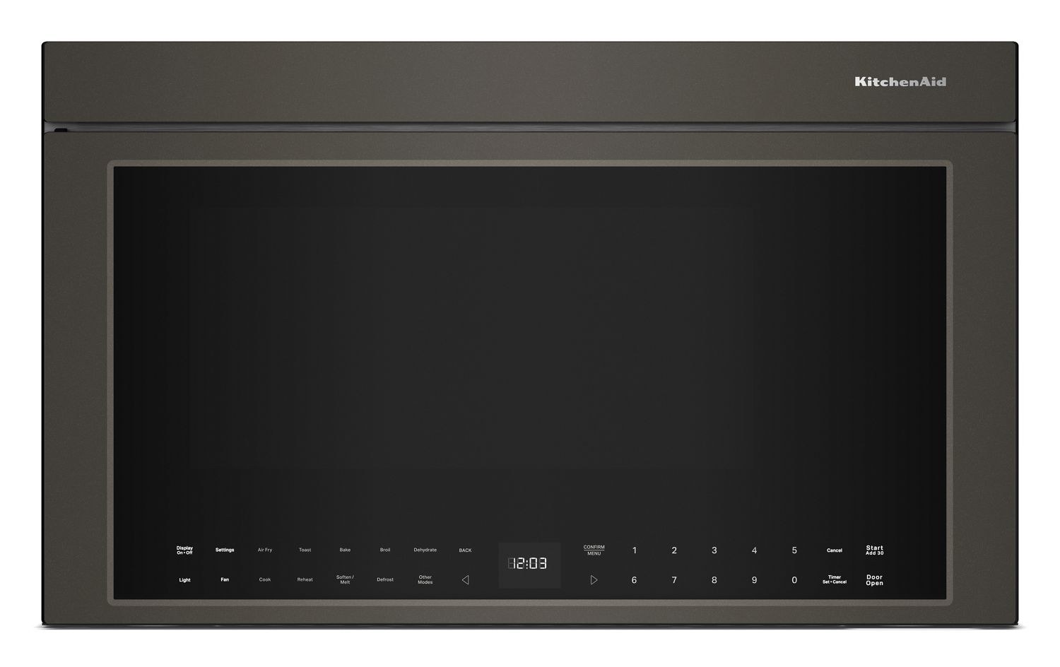 KitchenAid Multifunction Over-The-Range Microwave Oven w/ Infrared Sensor Modes in Black Ore KMMF730PBE