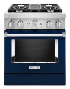 KitchenAid® 30'' Smart Commercial-Style Dual Fuel Range with 4 Burners