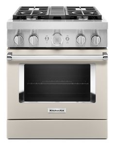 KitchenAid® 30'' Smart Commercial-Style Dual Fuel Range with 4 Burners ...