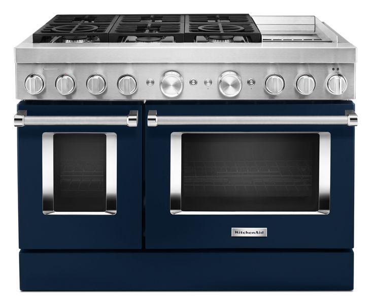 KitchenAid® 48'' Smart CommercialStyle Dual Fuel Range with Griddle