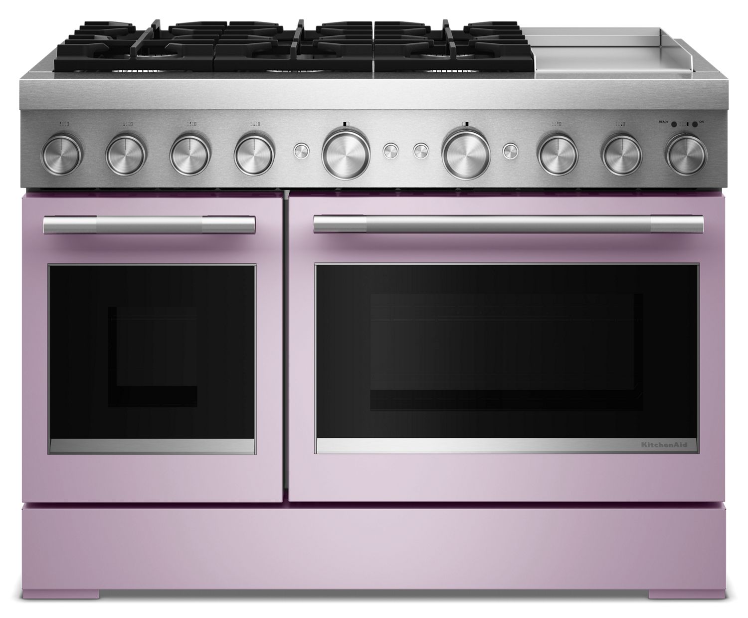 KitchenAid 48 in. 6 Burner Commercial-Style Dual Fuel Range w/ Griddle in Wildflower KFDD948SWF
