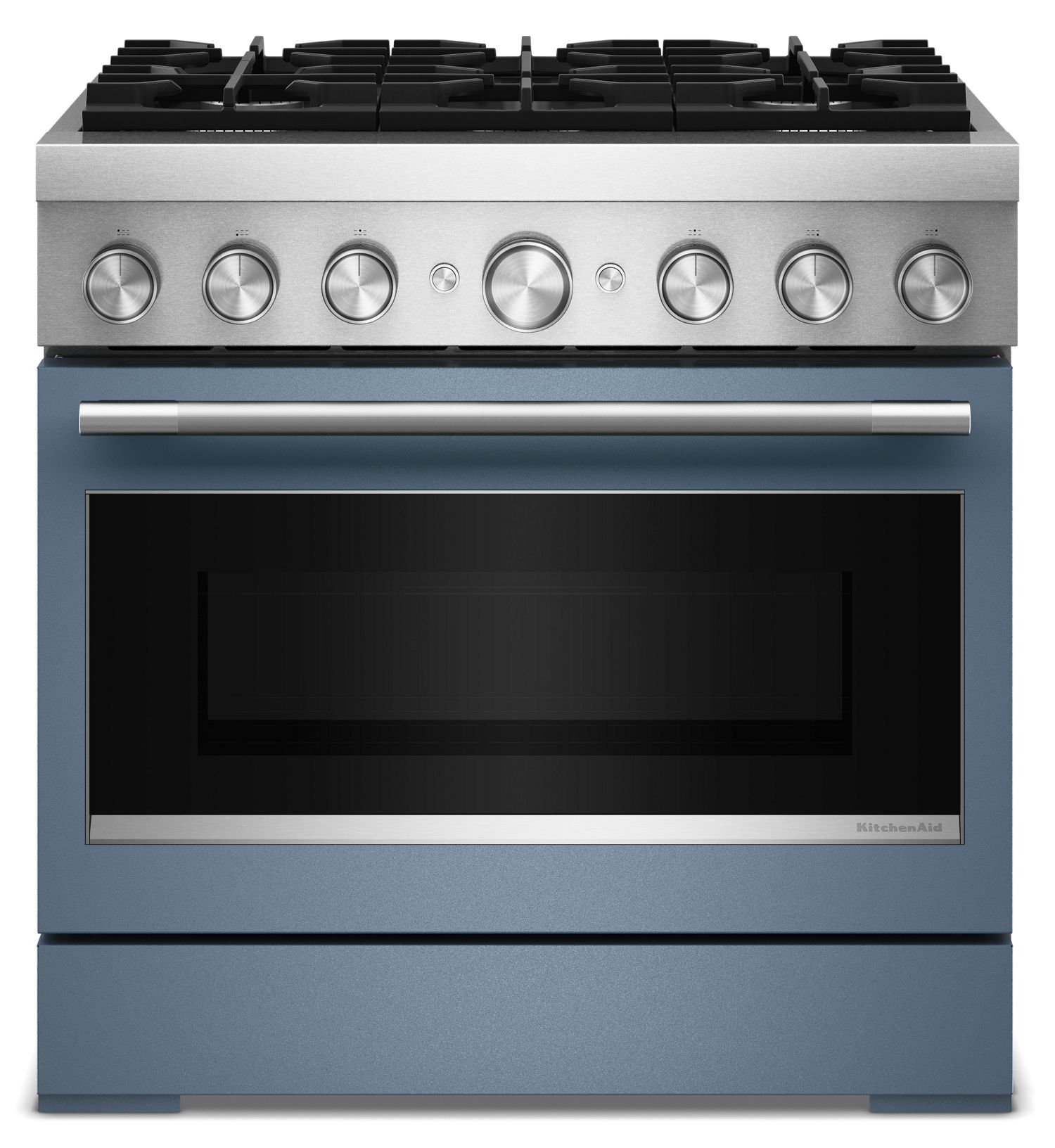 KitchenAid Limited Edition 36 in. Luminaire Commercial-Style Range in Blue Peppercorn KFDS936SBP