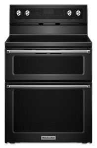 30-Inch 5 Burner Electric Double Oven Convection Range