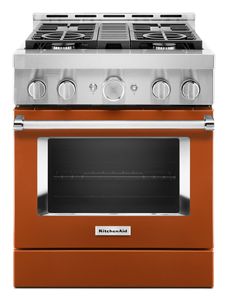 KitchenAid® 30'' Smart Commercial-Style Gas Range with 4 Burners