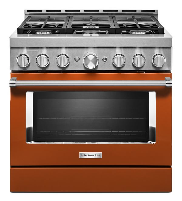 KitchenAid&reg; 36'' Smart Commercial-Style Gas Range with 6 Burners