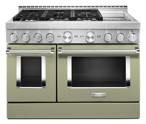 KitchenAid&reg; 48'' Smart Commercial-Style Gas Range with Griddle