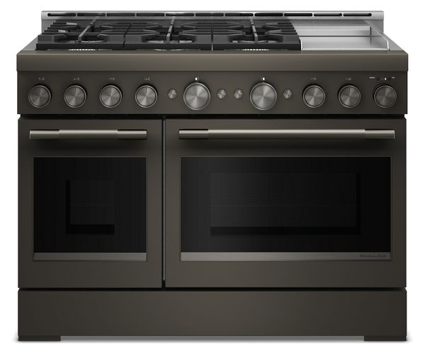 KitchenAid® 48-Inch 6 Burner Commercial-Style Gas Range with Griddle