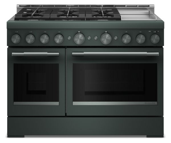 KitchenAid® 48-Inch 6 Burner Commercial-Style Gas Range with Griddle