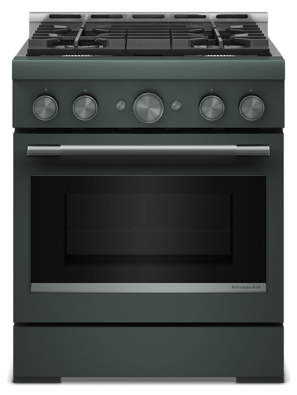 KitchenAid® 30-Inch 4 Burner Commercial-Style Gas Range with No Preheat Air Fry Mode