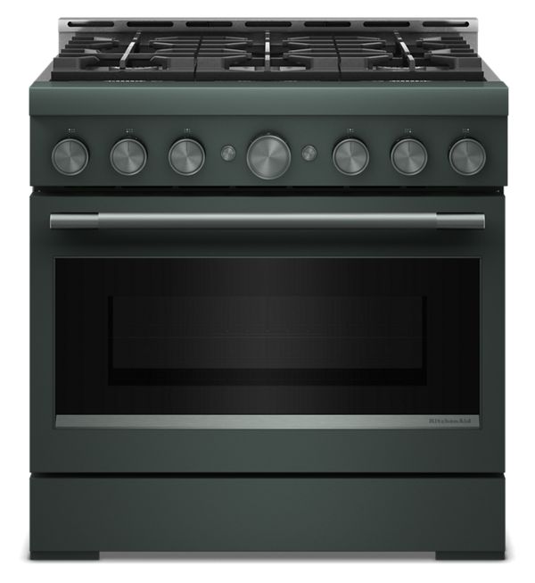 KitchenAid® 36-Inch 6 Burner Commercial-Style Gas Range with No Preheat Air Fry Mode