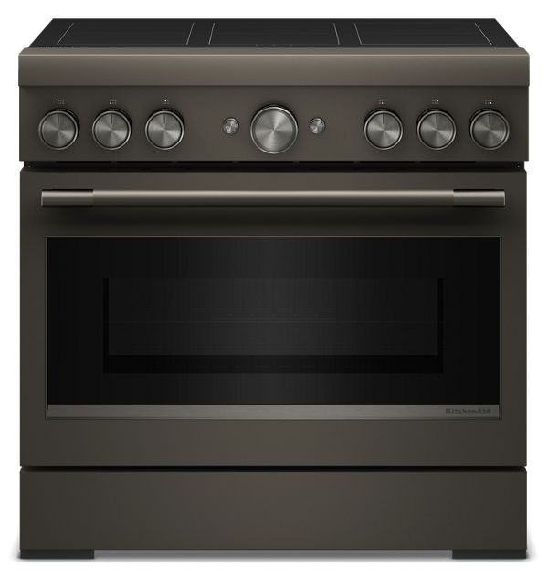 KitchenAid® 36-Inch 6-Element Induction Freestanding Commercial-Style Range with Air Fry