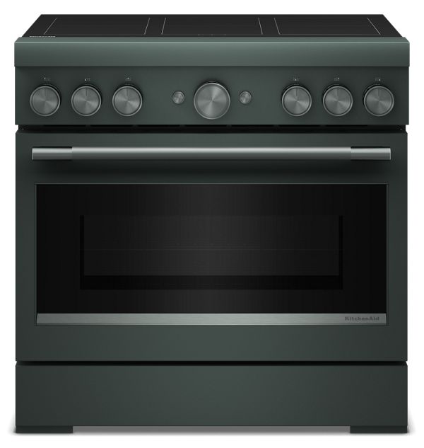 36-Inch 6-Element Induction Freestanding Commercial-Style Range with Air Fry
