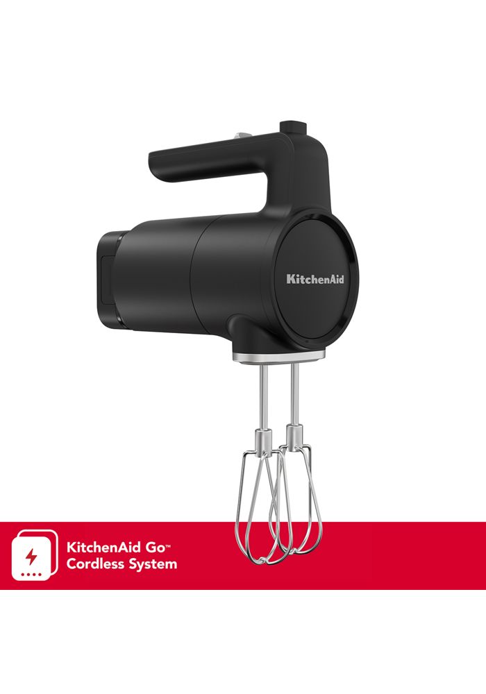 Kitchenaid Go? Cordless Hand Mixer - Battery Included In Black Matte, KHMR762BM