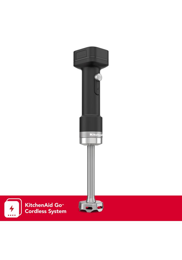 Kitchenaid® Go Cordless Hand Blender With 12V Max Removable Battery In Black Matte, KHBRV71BM