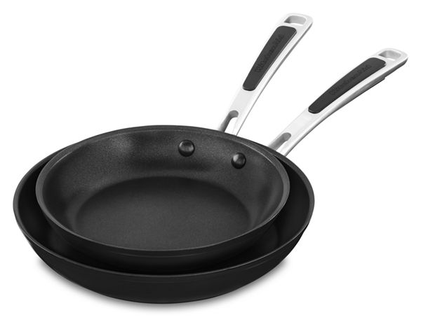KitchenAid&reg; Hard Anodized Nonstick 8&quot; and 10&quot; Skillets Twin Pack