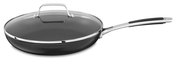 KitchenAid&reg; Hard Anodized Nonstick 12&quot; Skillet with Glass Lid