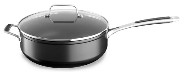 KitchenAid® Hard Anodized Nonstick 6.0-Quart Chef's Pan with Lid