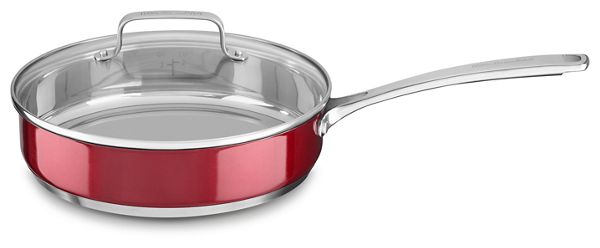 KitchenAid&reg; Stainless Steel 3.3 Quart Saute Pan with lid