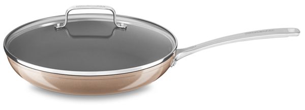 KitchenAid&reg; 12&quot; Hard Anodized Non-Stick Skillet with lid