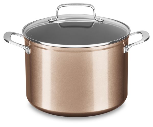 8 Quart Hard Anodized Non-Stick Stockpot with lid