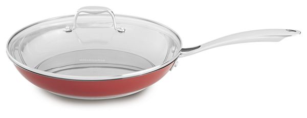 Stainless Steel 12" Skillet with Glass Lid