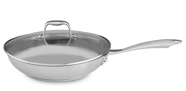 KitchenAid&reg; Stainless Steel 12&quot; Skillet with Glass Lid