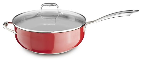 KitchenAid&reg; Stainless Steel 6.0-Quart Chefs Pan with Lid