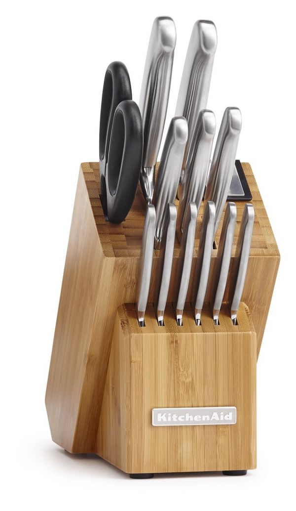 KitchenAid&reg; Classic Forged 14-Piece Brushed Stainless Cutlery Set
