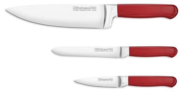 KitchenAid&reg; Classic Forged 3-Piece Candy Apple Red Starter Cutlery Set