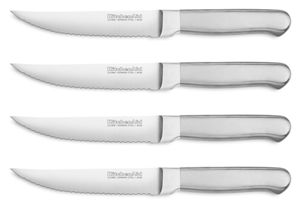 Classic Forged 4-Piece 4.5-Inch Brushed Stainless Steak Knives